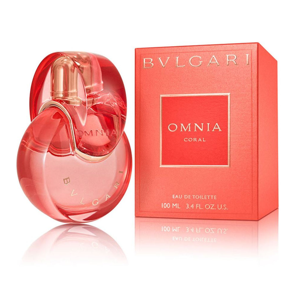 BVLGARI OMNIA CORAL 100ML perfume bottle and packaging