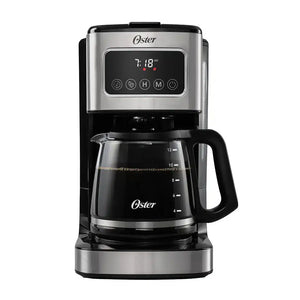 Cafetera Oster Programable - 12 Tazas - Pantalla Táctil - Filtro Permanente - Apagado Automático - Preparación Programable - Selector De Intensidad - Función Pausa Para Servir Coffe Maker Costa Rica