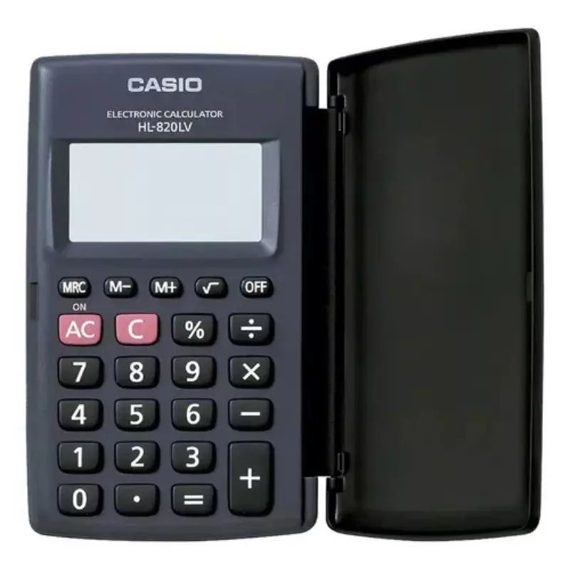 Calculadora Casio de Bolsillo 8 Dígitos Negra HL-820LV-BK