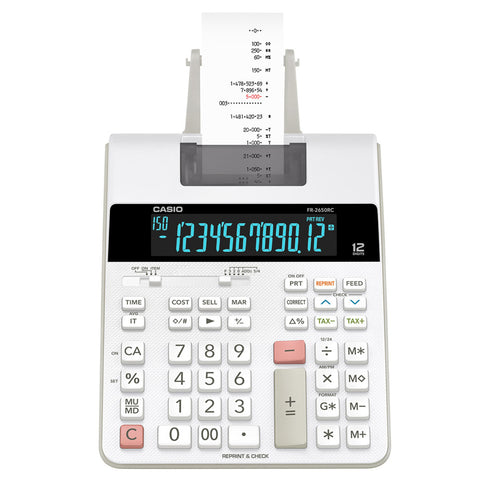 Calculadora Casio con Impresora 12 Dígitos FR-2650RC