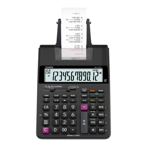 Calculadora Casio con Impresora 12 Dígitos HR-100RC