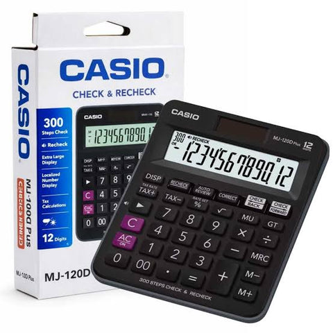 Calculadora Casio de Escritorio 12 Dígitos MJ-120D Plus