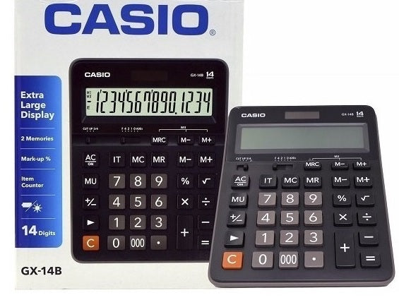 Calculadora Casio de Escritorio 14 Dígitos GX-14B