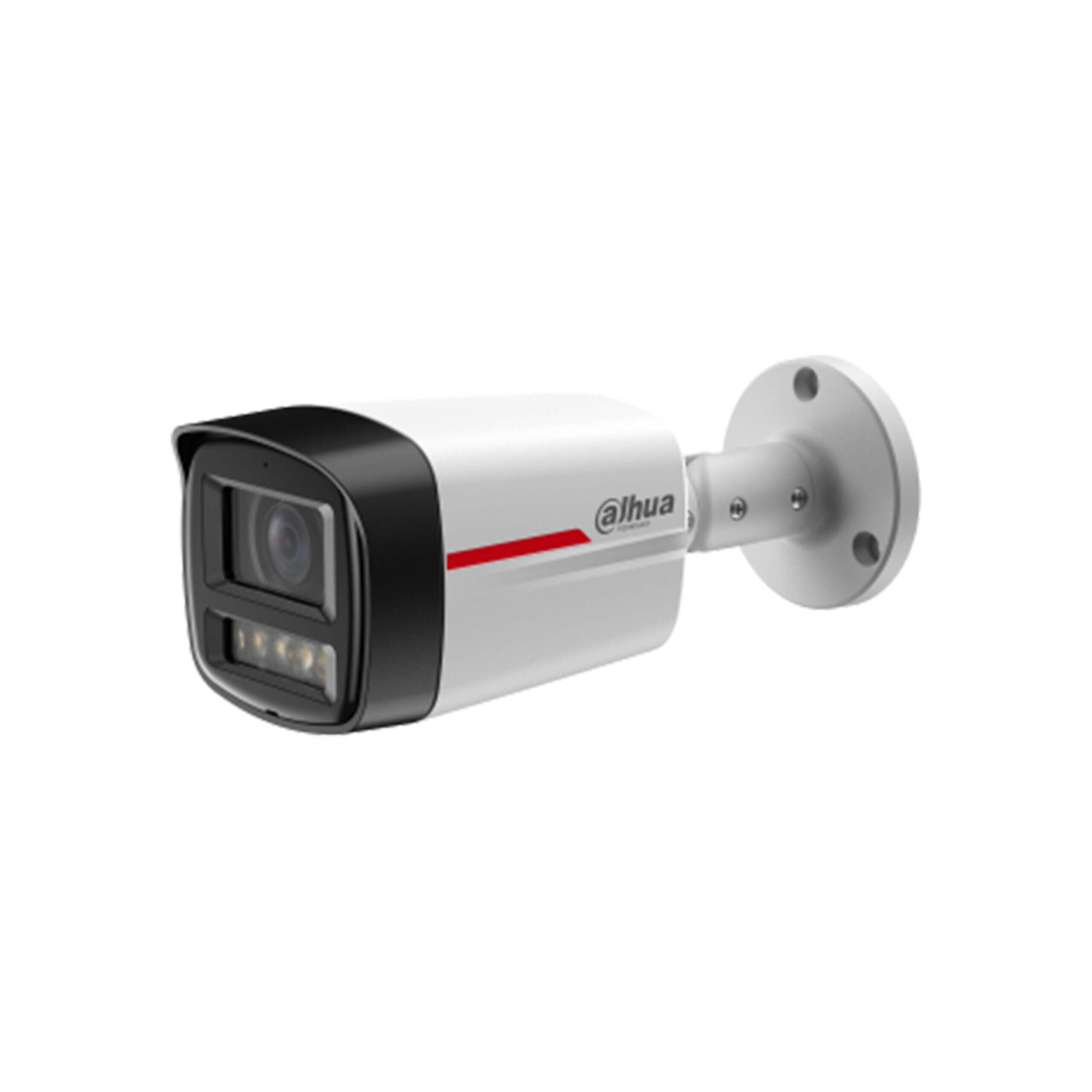 Cámara IP Dahua 4MP con visión nocturna y diseño robusto para seguridad en hogares y negocios.