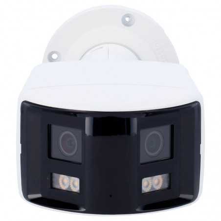 Cámara IP Hikvision 8MP Panorámica 180° ColorVu AcuSense PoE DS-2CD2T87G2P-LSU/SL Blanca