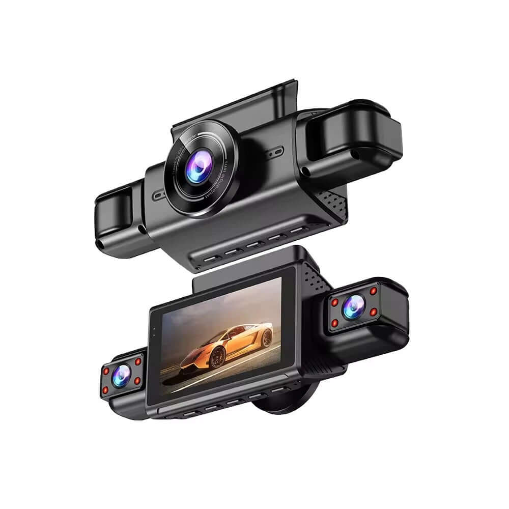 Cámara de carro 4 canales 360 grados con visión nocturna dash cam antes accidentes de tránsito Costa Rica