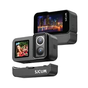 CÁMARA DE ACCIÓN SJCAM SJ20 4K DUAL LENS CON EMPUÑADURA DE CARGA