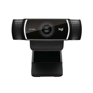 Cámara web Logitech C922 Pro Stream 1080p con resolución HD y enfoque nítido, ideal para streaming.