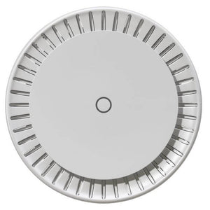 Punto de acceso WiFi6 802.3ax, diseño circular y moderno para óptima cobertura de señal.