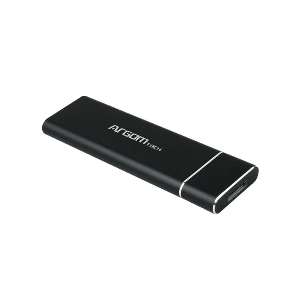 Carcasa SSD SATA M.2 USB 3.0 en aluminio, ligera y portátil, ideal para transferencia de datos.