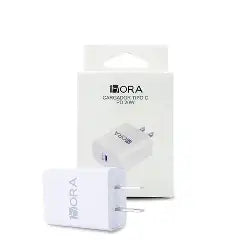 CARGADOR DE PARED TIPO C 20W 1HORA GAR152 BLANCO