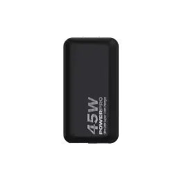 CARGADOR DE PARED UNNO TEKNO POWERPRO SLIM GAN USB-A USB-C PD45W PW5069BK