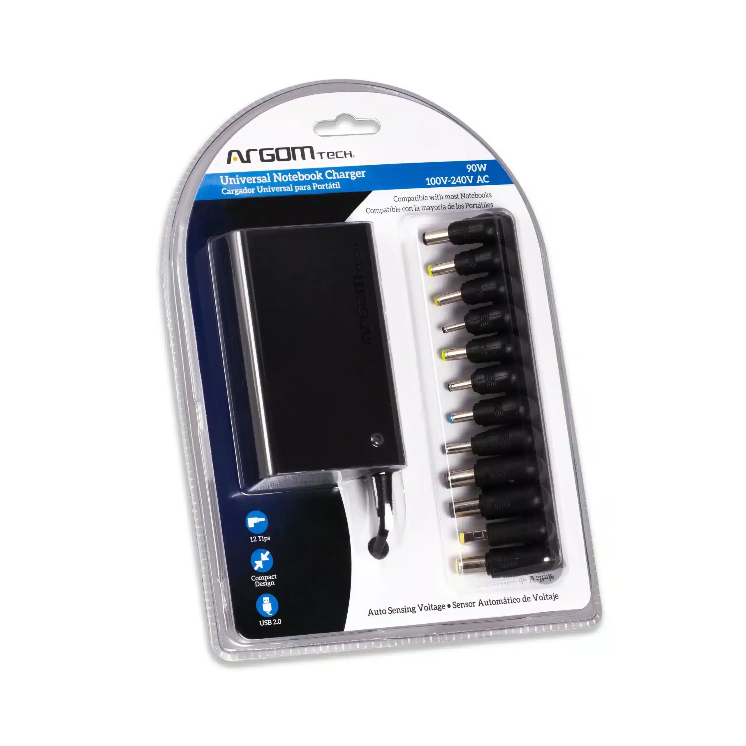 Cargador Universal Delgado Para Portátil De 90 W Con Detección Automática Cargadores/Adaptadores Costa Rica