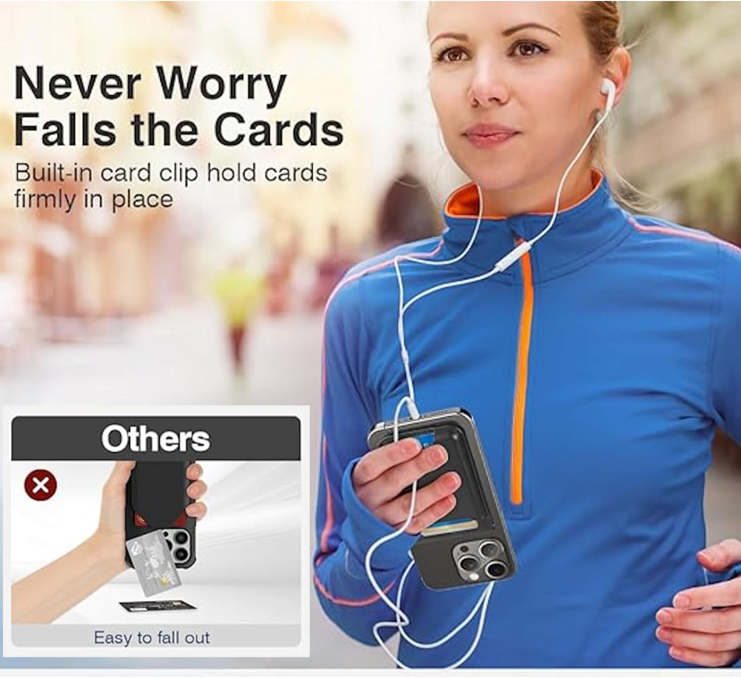 Cartera magnética con tarjetero- Wallet billetera para Magsafe de Apple iPhone 16/15/14/13/12 Series con soporte ajustable para teléfono Costa Rica