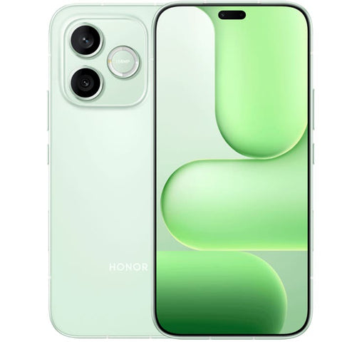 Celular Honor 600e 8GB+256GB Green con pantalla AMOLED de 6.6 pulgadas y procesador MediaTek Dimensity 7100 Elite.
