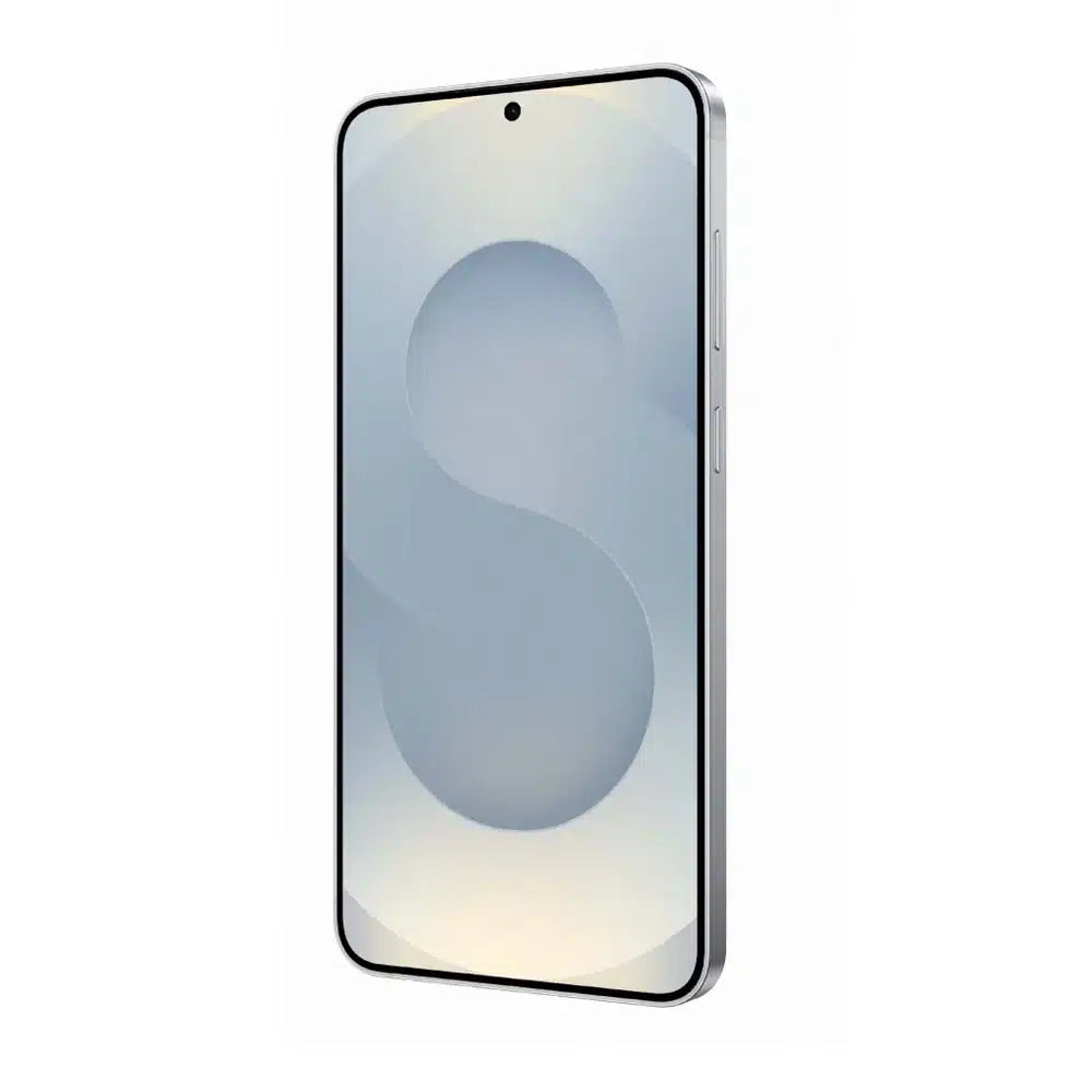 Alt Tag: Celular  Galaxy S25 Plus 12GB/256GB Silver Shadow smartphone plateado vista frontal pantalla AMOLED premium