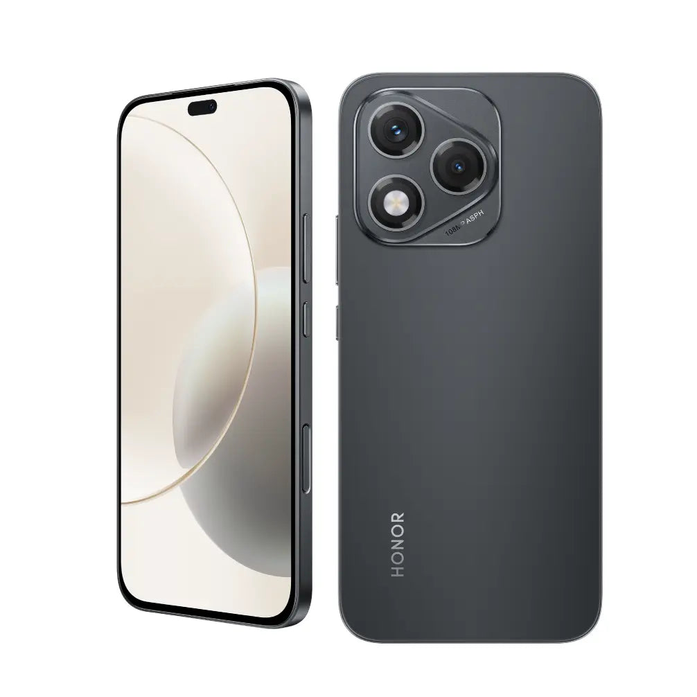 Alt Tag: Celular Honor 400 Pro 12/512 Gb Color Negro vista frontal y trasera, pantalla 6.7", cámara triple y batería 6000mAh, color negro