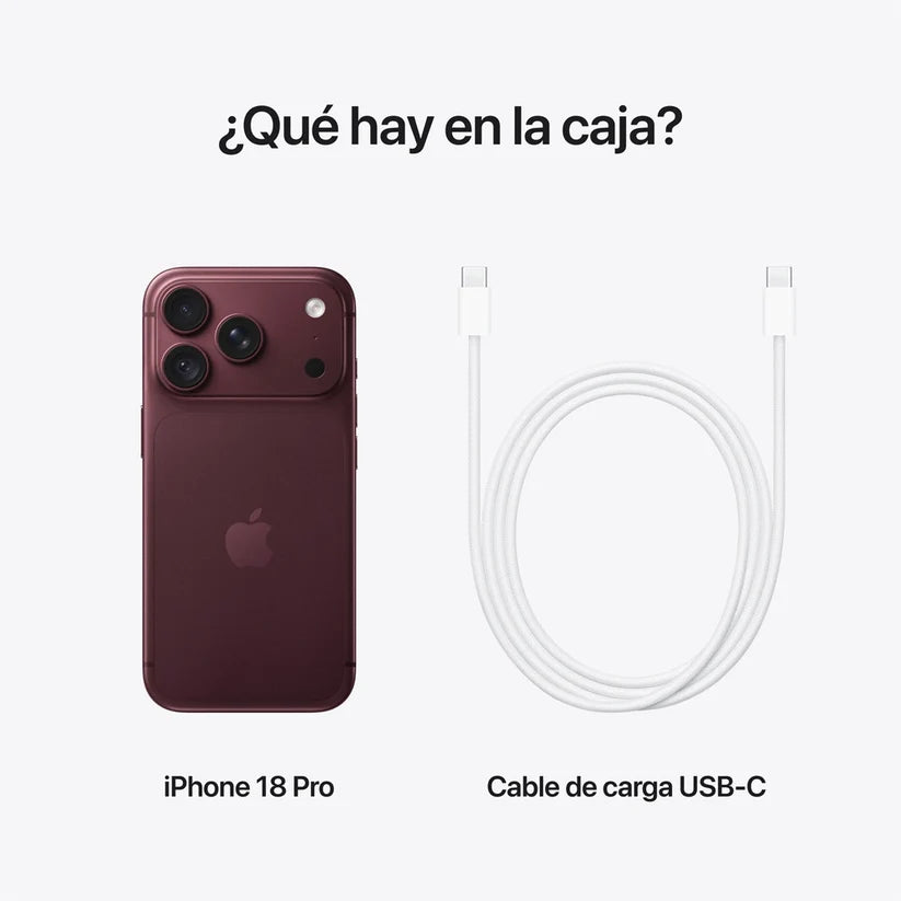 iPhone 18 Pro 256GB Borgoña eSIM