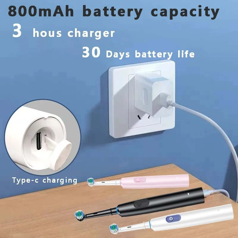 Cepillo de dientes eléctrico recargable con 8 cabezales Deep Clean Costa Rica