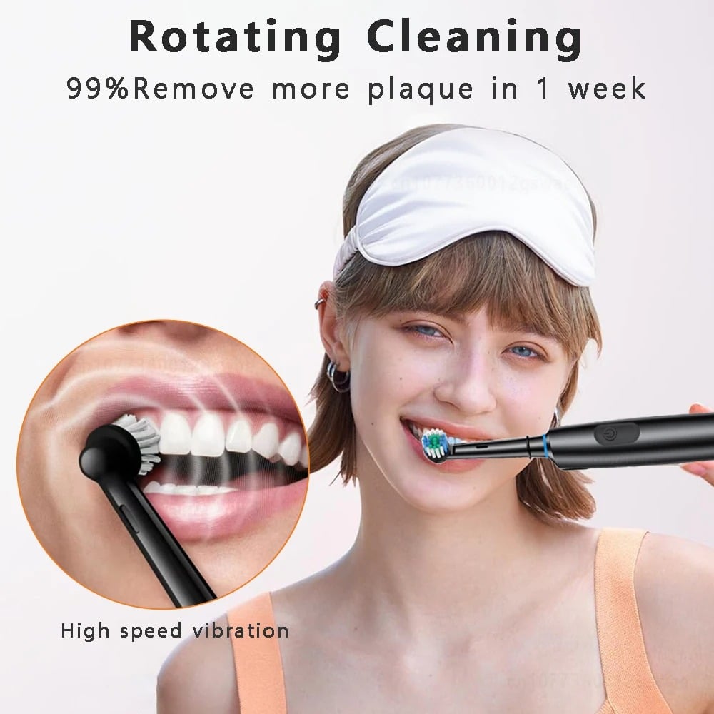 Cepillo de dientes eléctrico recargable con 8 cabezales Deep Clean Gatgets Y Otros Productos Costa Rica