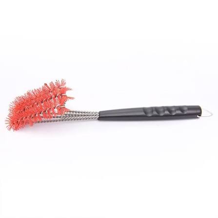Cepillo Limpieza Charbroil Safer 3x 360 Cerdas Nylon Rojo
