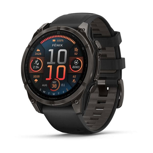 Reloj Garmin Fenix 8 47Mm Sapphire Titanio Dlc Gris