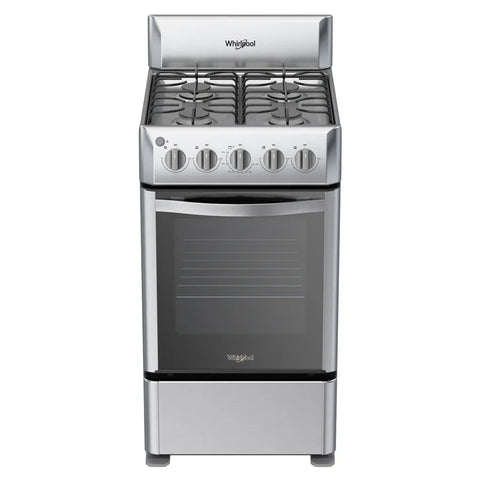 Cocina de Gas Whirlpool 20" Acero 4 Quemadores LWWR3000S