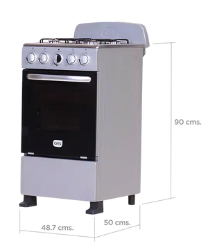 Cocina Gas 20" 4 Discos Gris Grs 20Ge2S Cocinas Costa Rica