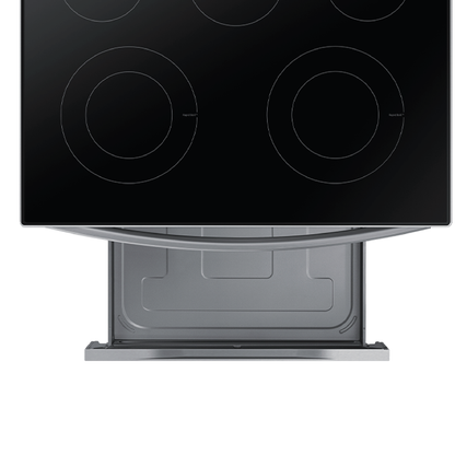 Estufa Electrica SAMSUNG  30" 5 Quemadores Plancha De Aluminio Plateado Wifi