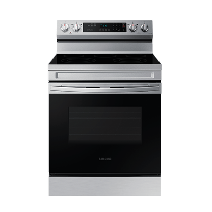 Estufa Electrica SAMSUNG  30" 5 Quemadores Plancha De Aluminio Plateado Wifi