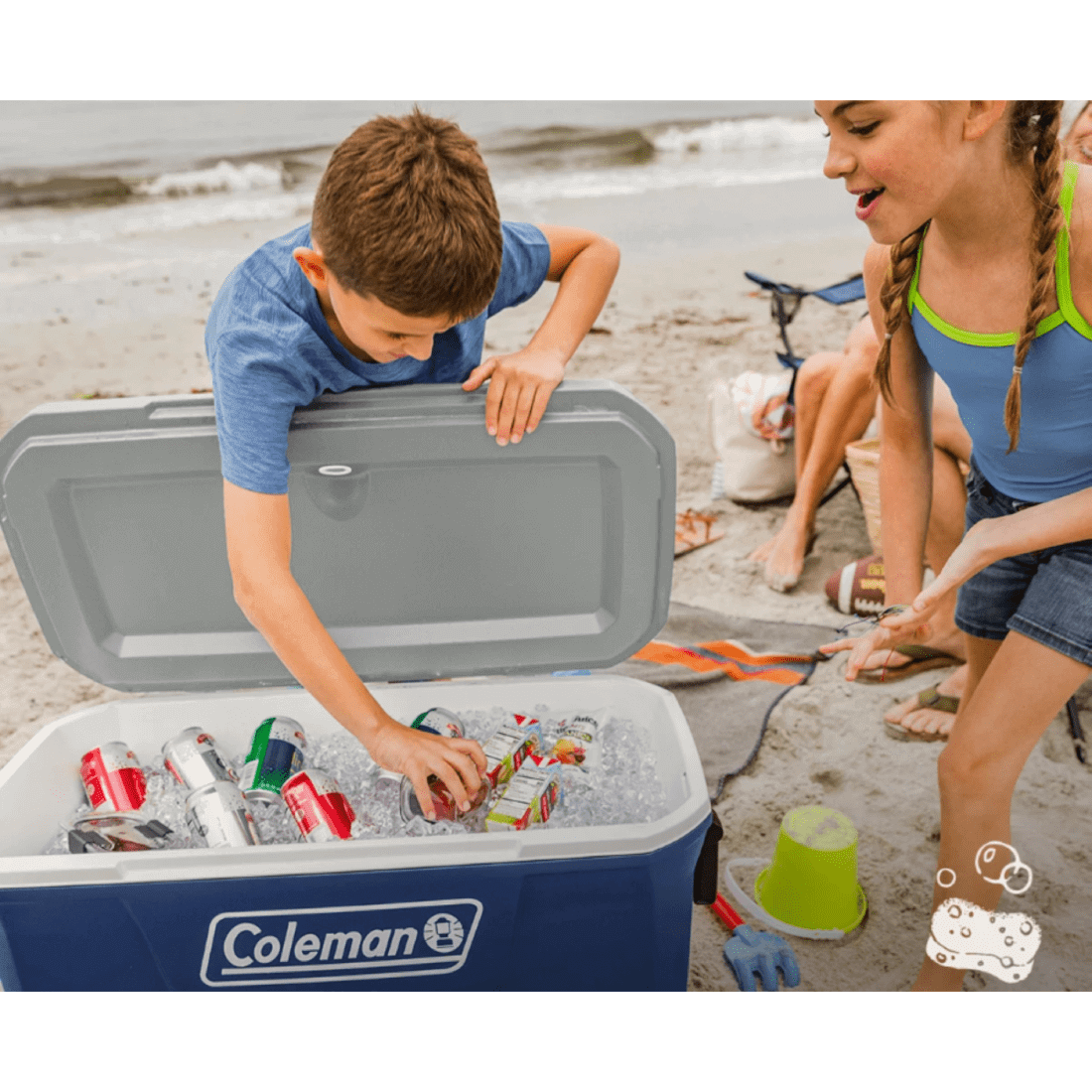 COLEMAN HIELERA 316 70QT BLUE. 2179159 Costa Rica