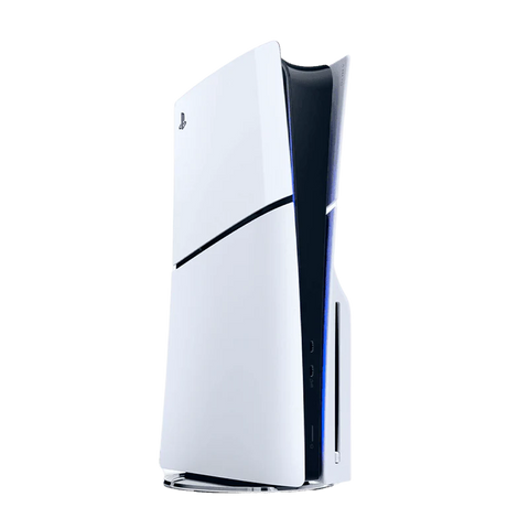 CONSOLA SONY PS5 SLIM DISCO SIN JUEGO 1TB con diseño compacto y unidad Blu-ray Ultra HD visible.