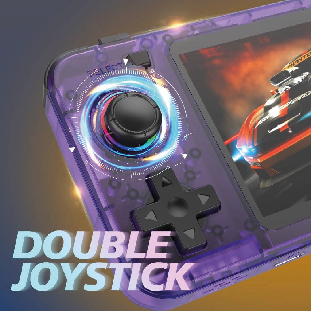 Consola de juegos portátil retro R36H con pantalla IPS de 3.5 pulgadas, tarjeta 64G integrada