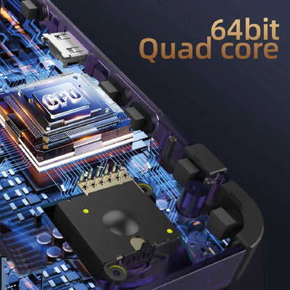 Consola de juegos portátil retro R36H con pantalla IPS de 3.5 pulgadas, tarjeta 64G integrada