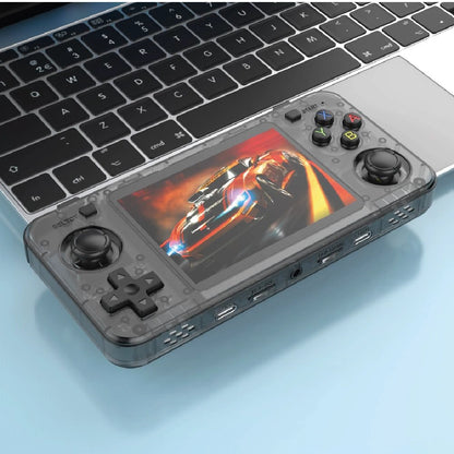 Consola de juegos portátil retro R36H con pantalla IPS de 3.5 pulgadas, tarjeta 64G integrada