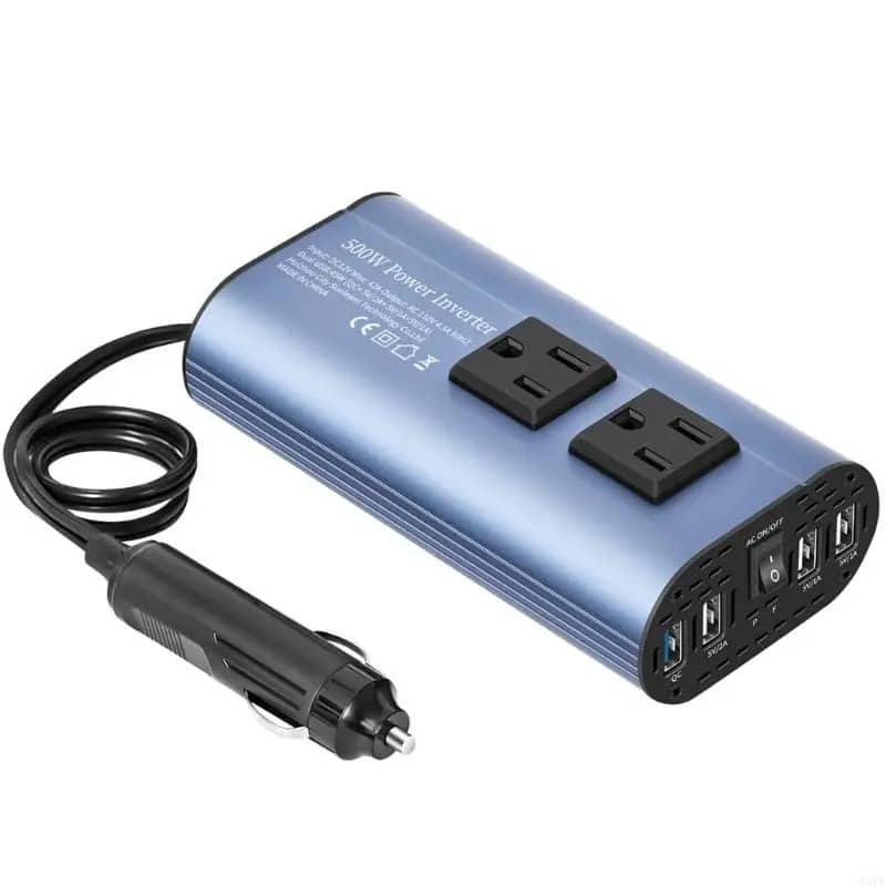 Convertidor Voltaje Automóvil 300W/500W 300W/500W Equipado Con Enchufes Dobles Y 4 Puertos Usb Gatgets Y Otros Productos Costa Rica