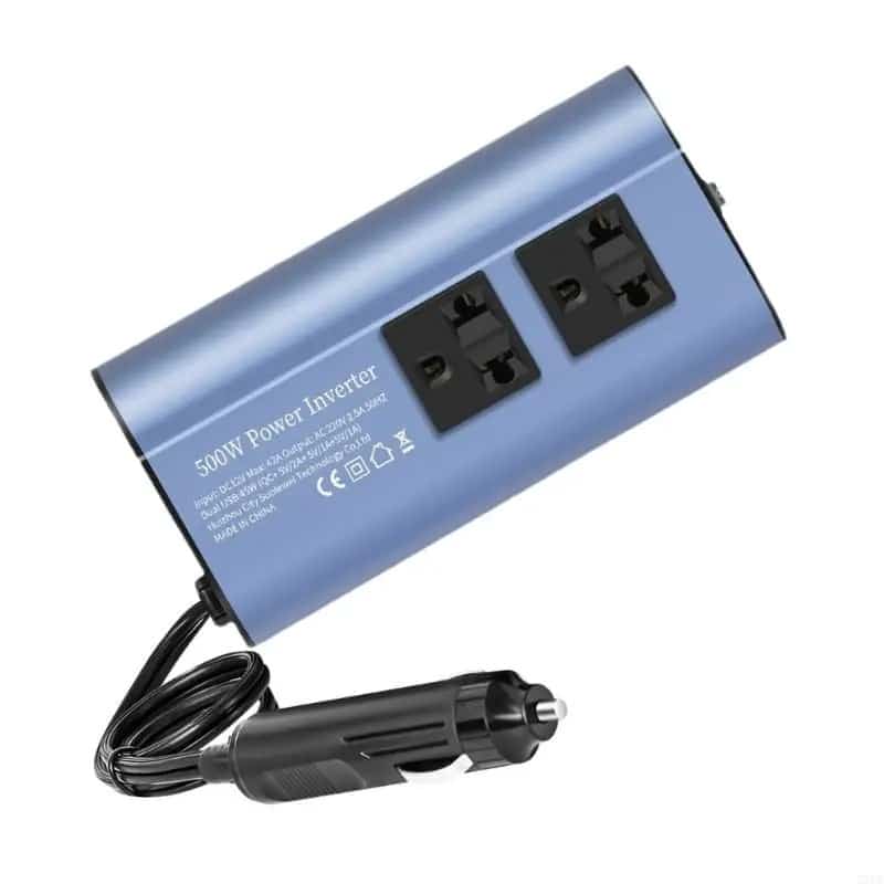 Convertidor Voltaje Automóvil 300W/500W 300W/500W Equipado Con Enchufes Dobles Y 4 Puertos Usb Gatgets Y Otros Productos Costa Rica