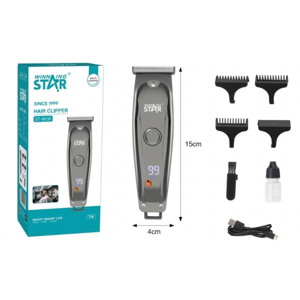CORTADORA DE CABELLO WINNING STAR ST-5638 3W CARGA USB-C LFJ-705-WST-16979 Cuidado Personal Costa Rica