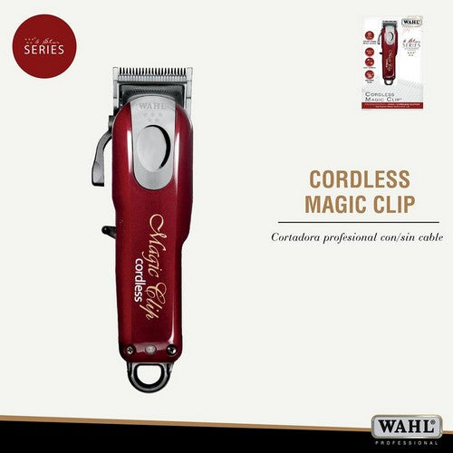 CORTADORA INALÁMBRICA PRO MAGIC CLIP WAHL - cortadora inalámbrica profesional Magic Clip color rojo