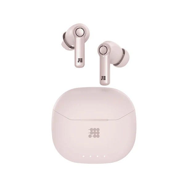 AUDIFONO INALAMBRICO CUBITT ROSADO con cancelación de ruido y diseño compacto para el uso diario.