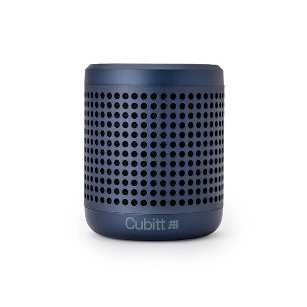 PARLANTE BOCINA CUBITT C/ BLUETOOTH AZUL POWER GO GEN2 resistente al agua con diseño compacto para sonido potente.