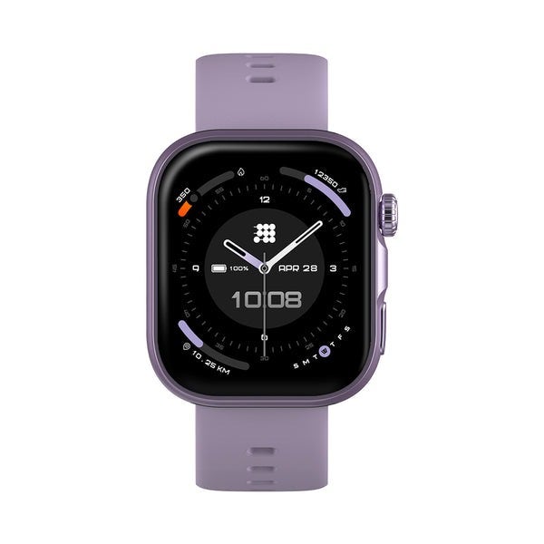 RELOJ CUBITT CON BLUETOOTH 2 LILAC, smartwatch con pantalla AMOLED de 1.85 pulgadas, funciones de salud y deporte.