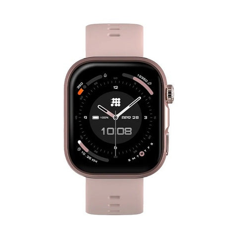 RELOJ CUBITT CON BLUETOOTH VIVA 2 ROSADA con pantalla AMOLED y funciones avanzadas de salud en color rosado.