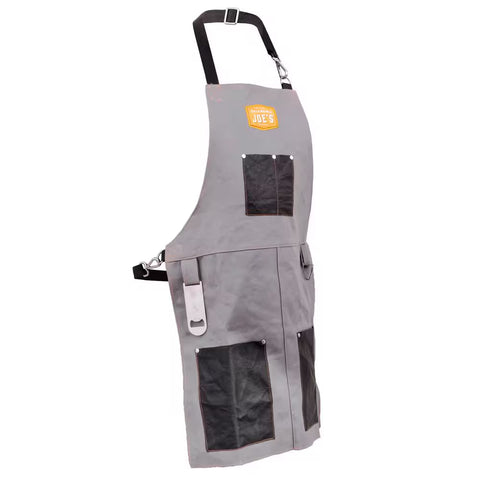 Delantal Protección Oklahoma Joe´s con Bolsillos, Destapador Botellas Gris y Negro