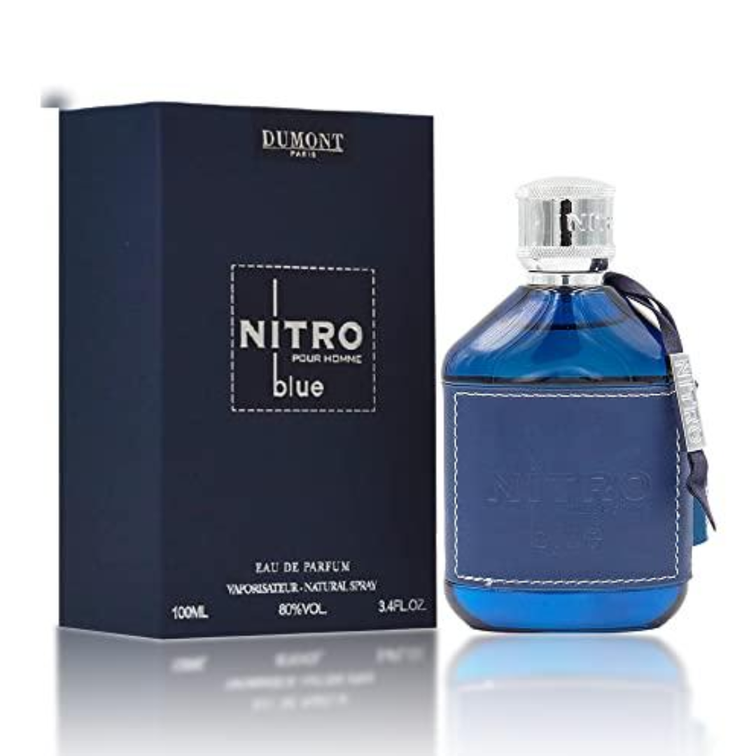DUMONT NITRO BLUE H EDP 100ML fragrance bottle and packaging