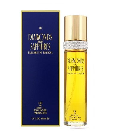 ELIZABETH TAYLOR DIAMONS AND SAPPHERES M EDT 100ML perfume bottle with packaging