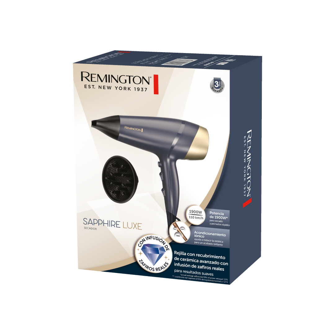 Remington secadora de cabello Sapphire Luxe - D5805 2200W Cuidado personal Costa Rica