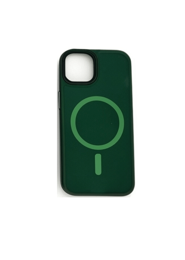 Estuche Iphone Magsafe Ahumado verde de Alta Calidad - funda ahumada verde compatible MagSafe, protección contra golpes