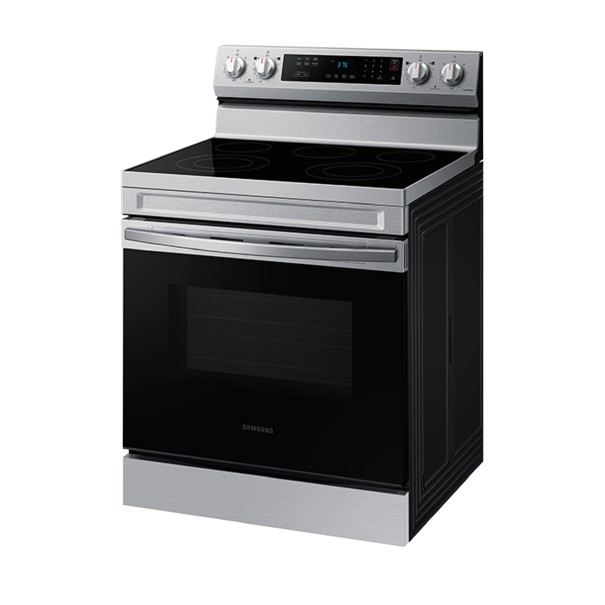 Estufa Electrica SAMSUNG 30" 5 Quemadores Plancha De Aluminio Plateado Wifi Cocinas Costa Rica