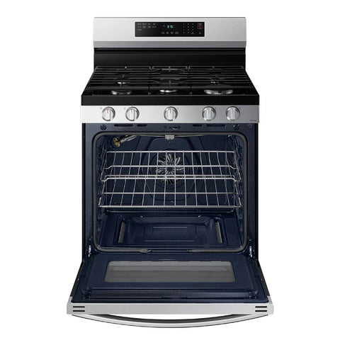 Estufa Gas 30" 5 Quemadores Acero Inoxidable and Negro SAMSUNG Cocinas Costa Rica
